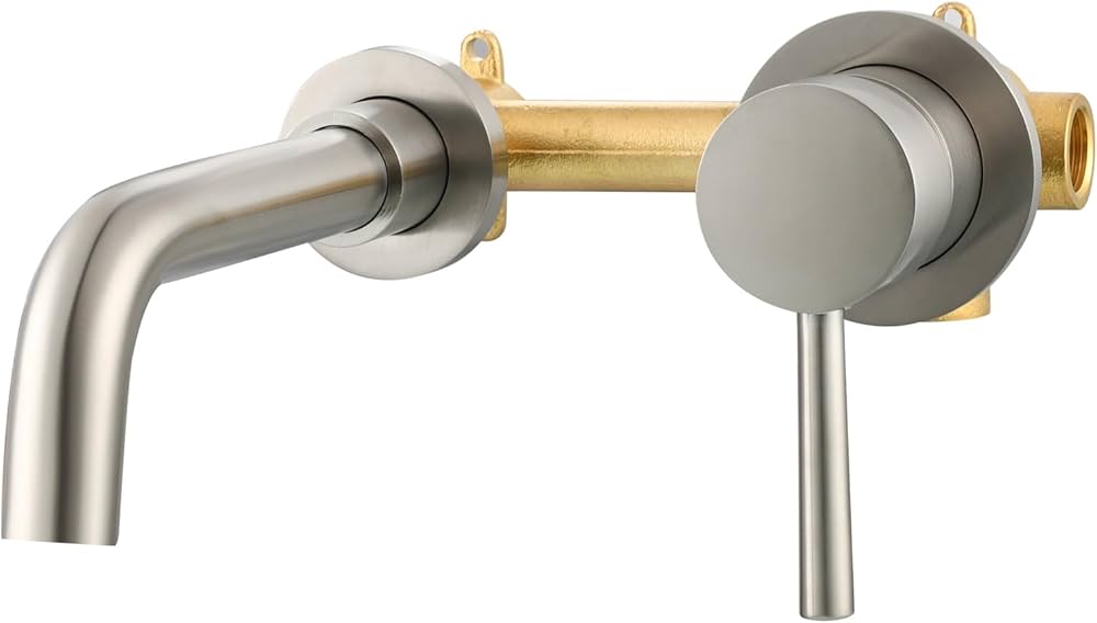 Amazon | Ciencia 洗面水栓 混合栓 ツーホール シングルレバー 壁掛け